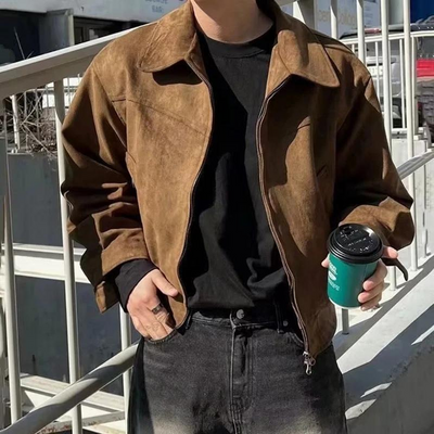 The Camden Suede Bomber – Soft-Touch Vintage Luxury