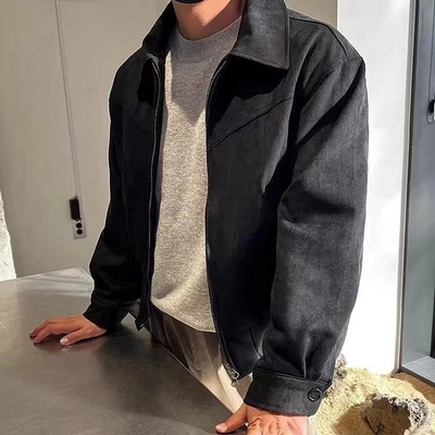 The Camden Suede Bomber – Soft-Touch Vintage Luxury