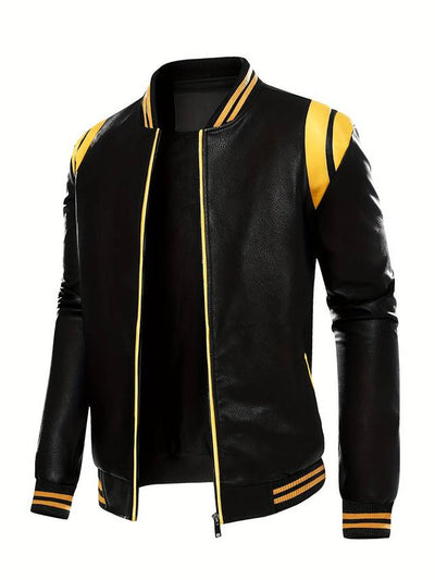 The Manhattan Varsity Leather Jacket