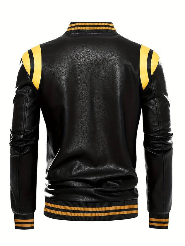 The Manhattan Varsity Leather Jacket