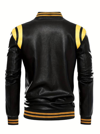 The Manhattan Varsity Leather Jacket
