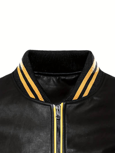 The Manhattan Varsity Leather Jacket