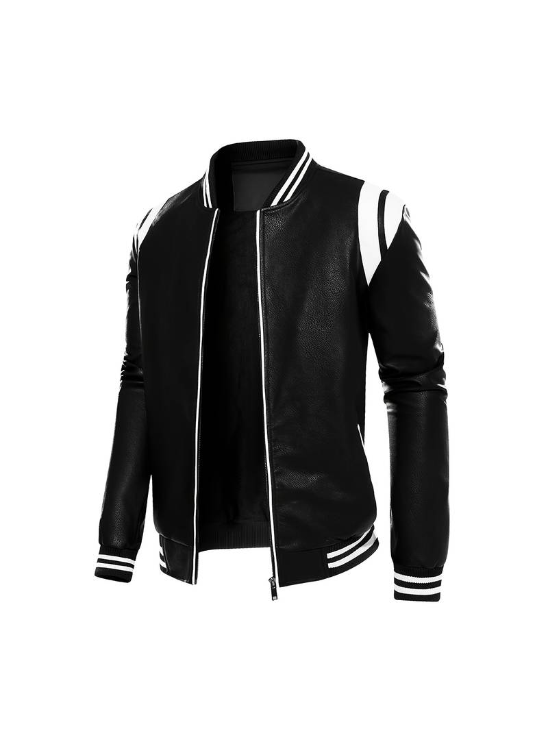 The Manhattan Varsity Leather Jacket