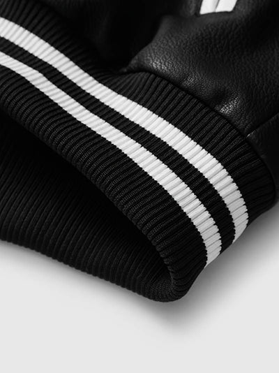 The Manhattan Varsity Leather Jacket