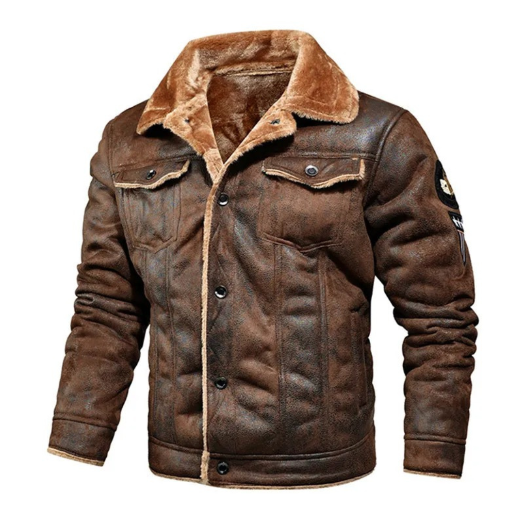 Noxar - Warm and Versatile Leather Jacket
