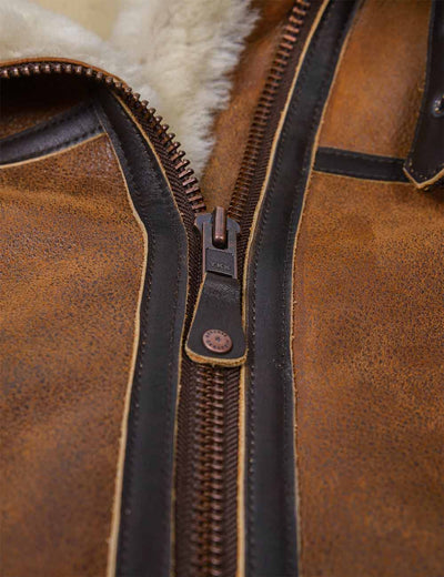 Aron - Bomber Jacket with Fur Hood