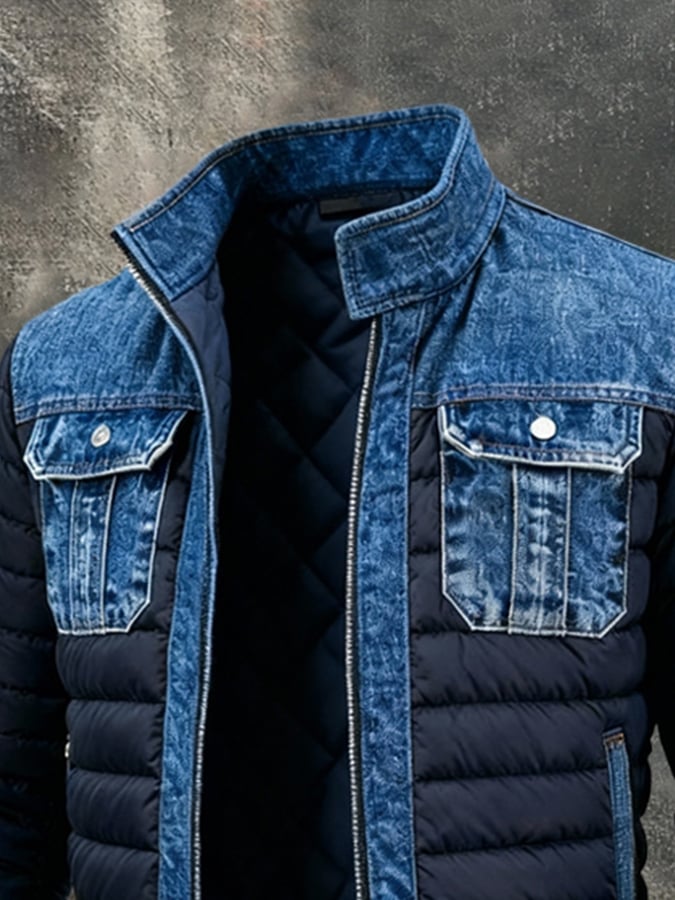 KÉVIN™ | CLASSIC QUILTED DENIM JACKET